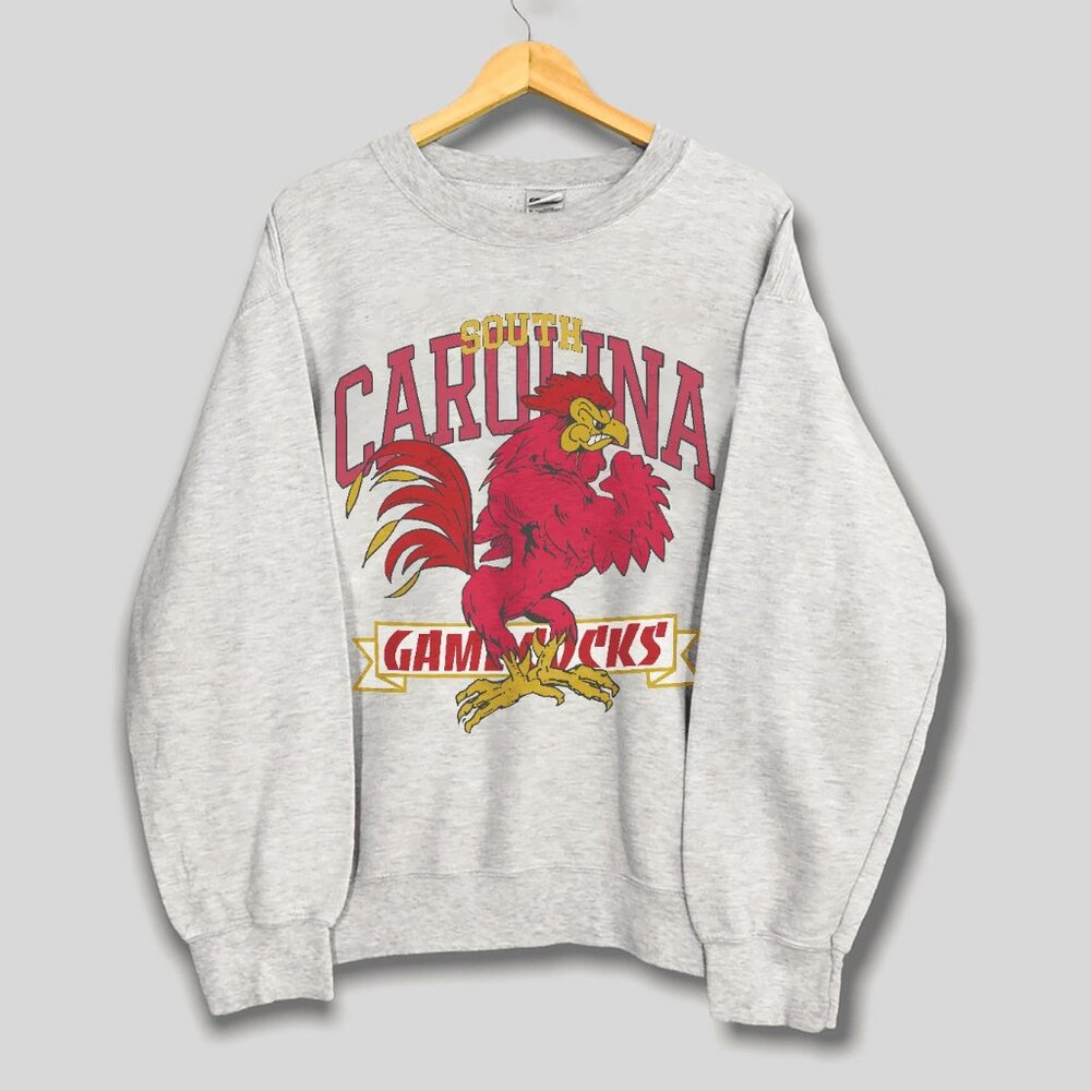 Vintage University of South Carolina Gamecocks Football Sweatshirt, NCAA Shirt